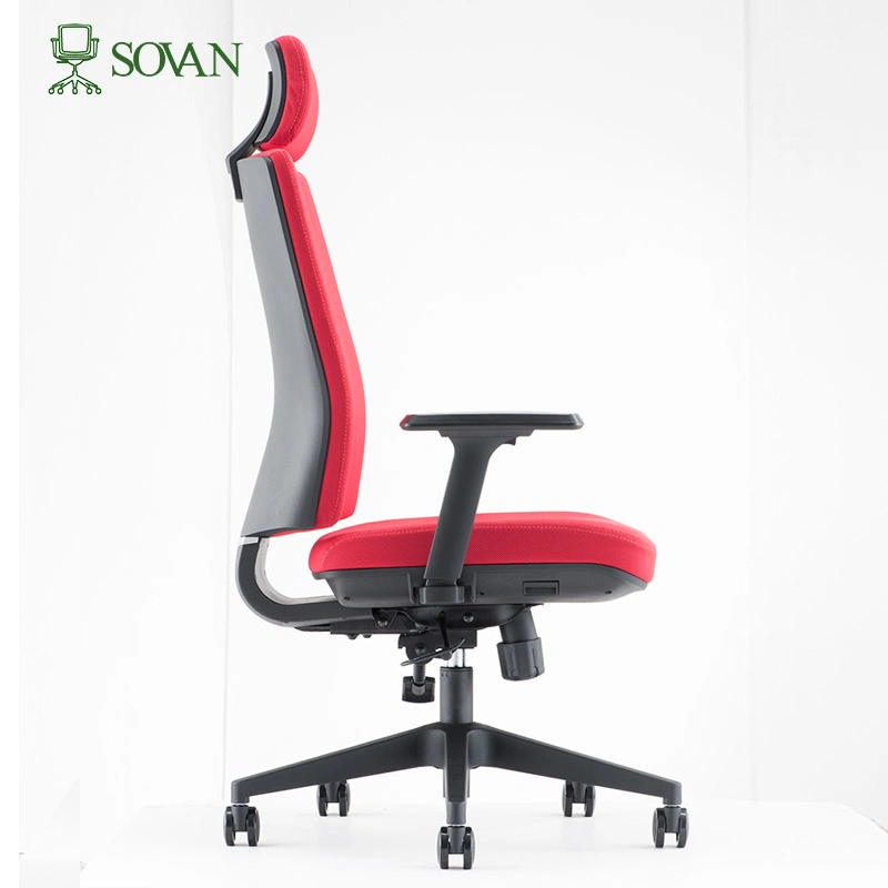 High Quality Back Mesh Fabric Swivel Computer Desk Chair Ergonomic Executive Commercial Office Chairs with Headrest Armrest