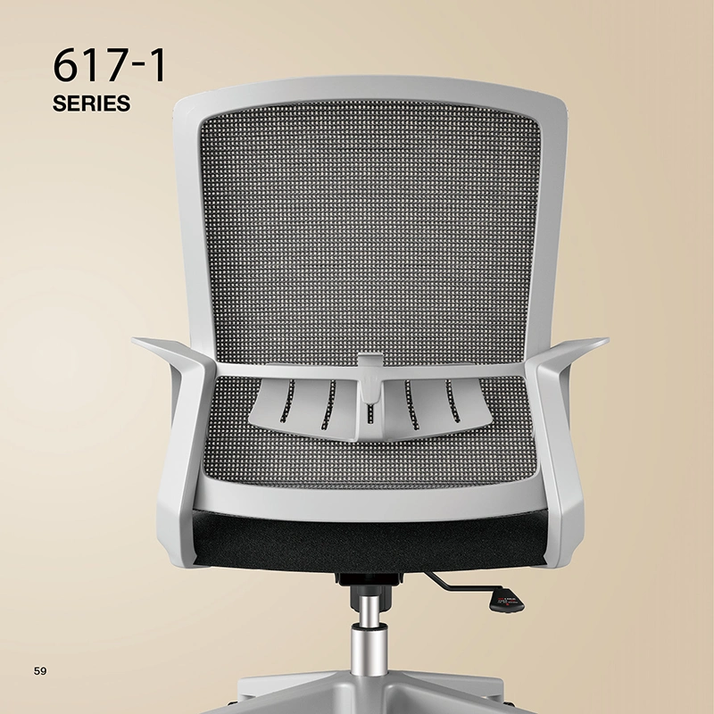 617 Ergonomic Mesh Back Fabric Seat Office Executive Desk Computer Office Chair Sample Customization School Study Conference Chair
