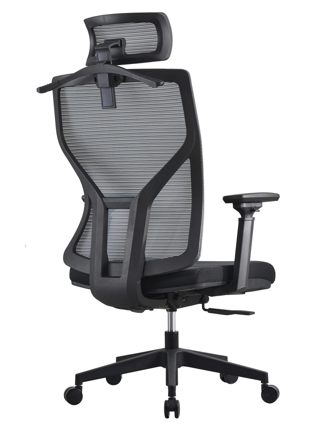 Adjustable 360 Swivel Executive Office Desk Chair Height Black Nylon Base PU Castors Office Chair