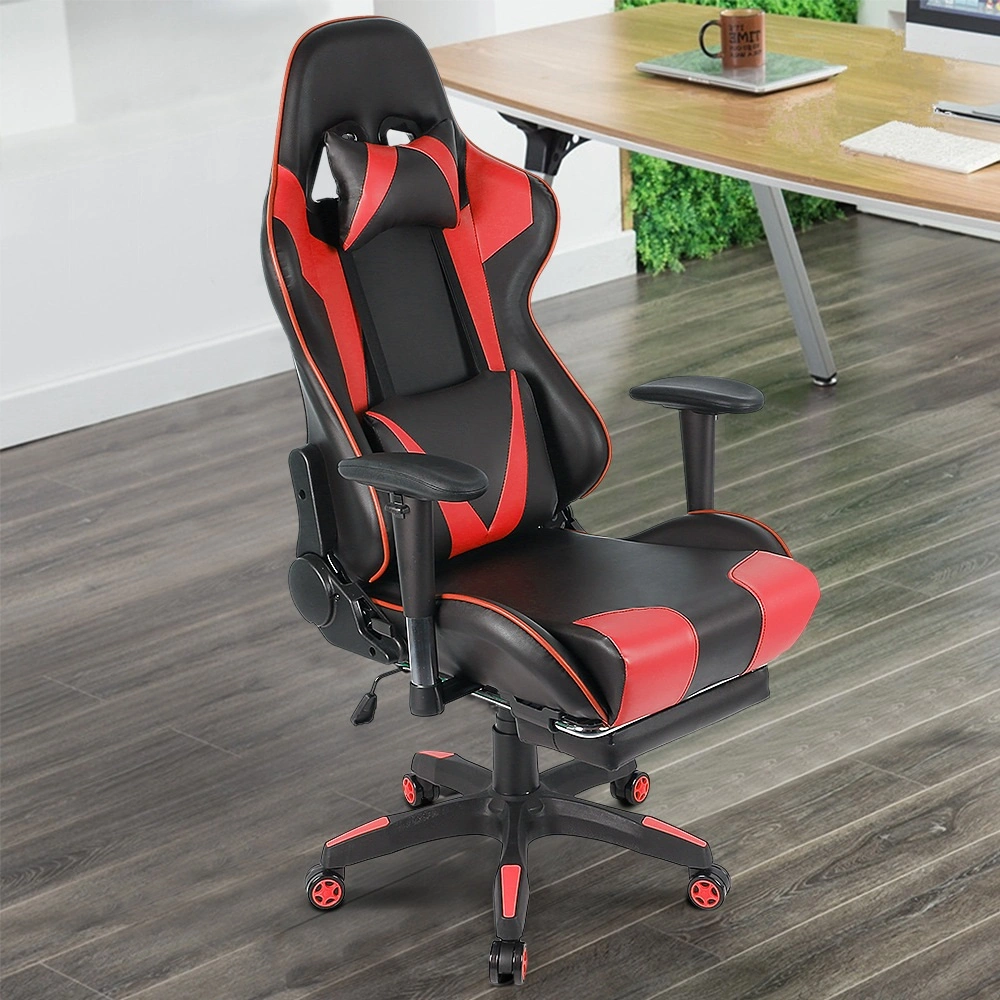 Gaming Chair with Tilt Mechanism, Adjustable Seat Height Office Chair Relax Chair Swivel Chair, Chair Racing Chair Office Swivel Chair with Headrest Wbb17059