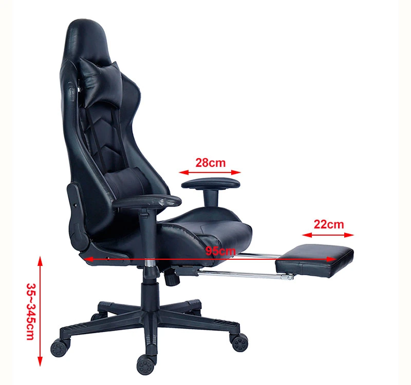Free Sample PC Office Racing Computer Scorpion Reclining Leather Autofull Gamer Dropshipping LED Gaming Chair with Footrest