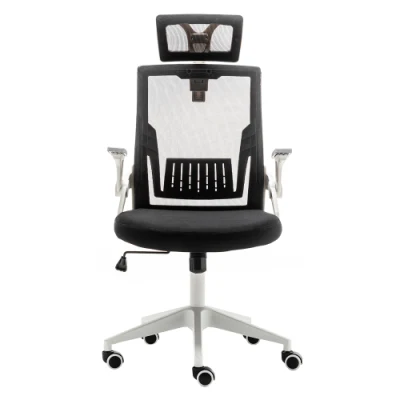 Eco Office Furniture High Back Adjustable Revolving Manager Executive White Swivel Lift Ergonomic Mesh Fabric Gaming Office Chair