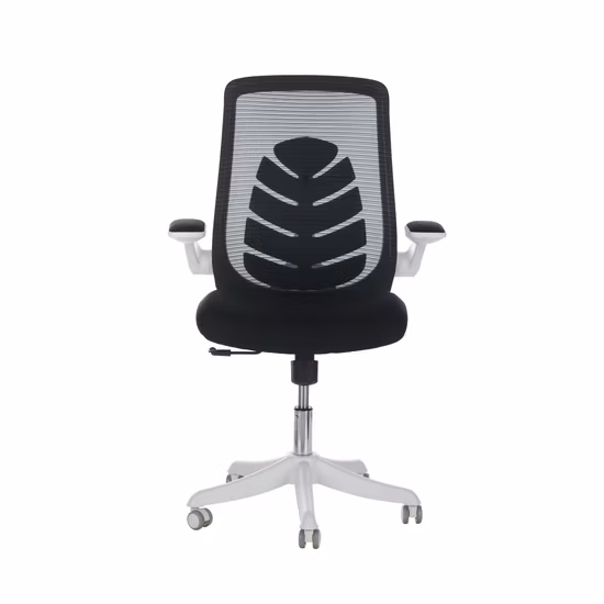 Clerk Office Chair MID Back Mesh Fabric Chair Furniture with Aluminum Base